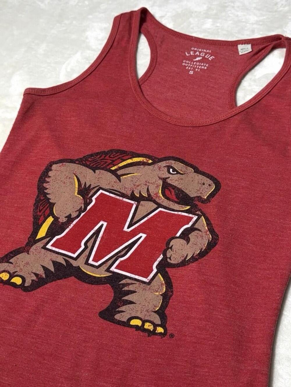 Maryland Terrapins League Collegiate Outfitters Tank Top Red Womens Small S